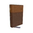 Thomas Nelson, Thomas Nelson - Nkjv, Matthew Henry Daily Devotional Bible, Leathersoft, Brown, Red