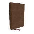 Thomas Nelson - KJV, Word Study Reference Bible, Leathersoft, Brown, Red Letter, Thumb Indexed, Comfort Print