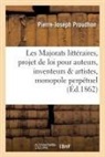 Pierre-Joseph Proudhon, Proudhon-P-J - Les majorats litteraires, examen