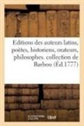 Joseph-Gérard Barbou, Barbou-j - Editions des auteurs latins,