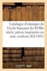 Sans Auteur - Catalogue d estampes de l ecole