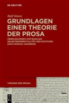 Ralf Simon - Grundlagen einer Theorie der Prosa