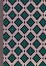 Sans Auteur - Carnet blanc, motif losanges,