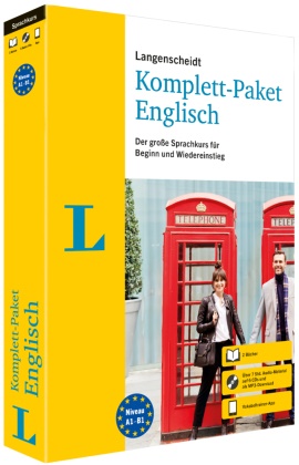Langenscheidt Komplett-Paket Englisch - Der große Sprachkurs für Beginn und Wiedereinstieg - mit CDs, MP3-Download und Vokabeltrainer-App