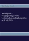 Cecilie Bentzen Meinertz - Ændringerne i boligreguleringslovens bestemmelser om lejefastsættelse pr. 1. juli 2020