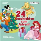 Yvonne Greitzke - 24 Geschichten zum Advent (Disney), 2 Audio-CD (Hörbuch)