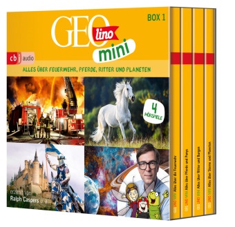 Eva Dax, Roland Griem, Heiko Kammerhoff, Jana Ronte-Versch, Oliver Versch, Oliver u a Versch... - GEOLINO MINI: Box 1, 4 Audio-CD (Audio book) - Alles über Feuerwehr, Pferde, Ritter und Planeten