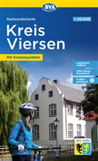BVA BikeMedia GmbH, BVA BikeMedia GmbH, GmbH Mittlerer Niederrhein 417, 41747 Viersen Tourismus GmbH Mittlerer Niederrhein - Radwanderkarte BVA Kreis Viersen mit Knotenpunkten, 1:50.000, reiß- und wetterfest, GPS-Tracks Download, E-Bike-geeignet