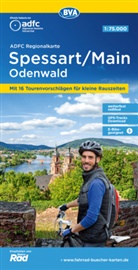 Allgemeiner Deutscher Fahrrad-Club e.V. (ADFC), Bike, BVA BikeMedia GmbH, Allgemeiner Deutscher Fahrrad-Club e V (ADFC - ADFC-Regionalkarte Spessart/Main/Odenwald, 1:75.000, mit Tagestourenvorschlägen, reiß- und wetterfest, E-Bike-geeignet, GPS-Tracks Download