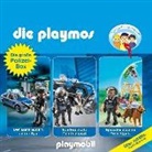 Die Playmos - Die große Polizisten-Box, 3 Audio-CDs (Hörbuch)