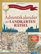 Philip Kiefer, Naumann & Göbel Verlag, Naumann & Göbel Verlag - Adventskalender der Landkartenrätsel. In 24 Etappen um die Welt