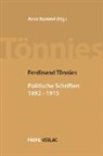 Ferdinand Tönnies, Arno Bammé - Politische Schriften 1892 bis 1915 I
