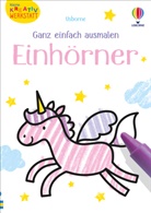 Matthew Oldham, Jenny Brown - Kleine Kreativ-Werkstatt - Ganz einfach ausmalen: Einhörner