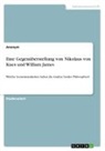 Anonym, Anonymous, Frieda von Meding, Frieda von Meding - Eine Gegenüberstellung von Nikolaus von Kues und William James