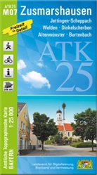 Landesamt für Digitalisierung Breitband un, Breitband und Vermessung Landesamt für Digitalisierung - ATK25-M07 Zusmarshausen (Amtliche Topographische Karte 1:25000)
