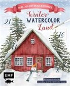 Jowit Marczuk, Jowita Marczuk, Silvia Muchwitsch, Elisa Peth, Laura Stahlmann, Jana Wind... - Mein Adventskalender-Buch: Winter-Watercolor-Land