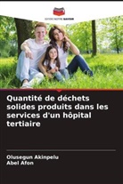 Abel Afon, Olusegun Akinpelu - Quantité de déchets solides produits dans les services d'un hôpital tertiaire