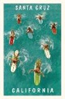 The Vintage Journal Surfers from Above, Santa Cruz, California