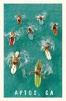 The Vintage Journal Surfers Paddling, Aptos, California