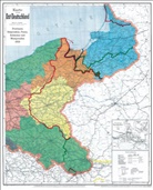 Harald Rockstuhl - Historische Karte: DEUTSCHES REICH - Provinzen Ostpreußen, Westpreußen, Posen und Schlesien nach dem 28. Juni 1919 (gerollt)