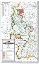 Harald Rockstuhl - Historische Karte: DEUTSCHES REICH - Besetzte Gebiete WEST-DEUTSCHLAND - Stand 1. Juli 1925 (gerollt)