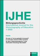 Eckhardt Fuchs, Rebekka Horlacher, Jürgen Oelkers, Daniel Tröhler - IJHE Bildungsgeschichte