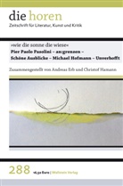 Andreas Erb, Hamann, Christof Hamann - »wie die sonne die wiese«