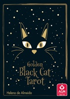 Helena de Almeida - Golden Black Cat Tarot - High quality slip lid box with gold foil, m. 1 Buch, m. 78 Beilage