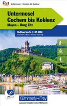 Hallwag Kümmerly+Frey AG, Hallwag Kümmerly+Frey AG - Kümmerly+Frey Outdoorkarte Deutschland 21 Untermosel, Cochem bis Koblenz 1:35.000