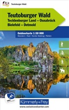 Hallwag Kümmerly+Frey AG, Hallwag Kümmerly+Frey AG - Kümmerly+Frey Outdoorkarte Deutschland 45 Teutoburger Wald 1:50.000