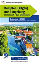 Hallwag Kümmerly+Frey AG, Hallwag Kümmerly+Frey AG - Kümmerly+Frey Outdoorkarte Deutschland 46 Kempten (Allgäu) und Umgebung 1:35.000