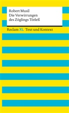 Robert Musil, Ladenthin, Volker Ladenthin, Leis, Mario Leis - Die Verwirrungen des Zöglings Törleß. Textausgabe mit Kommentar und Materialien