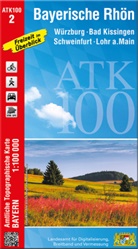Landesamt für Digitalisierung Breitband un, Breitband und Vermessung Landesamt für Digitalisierung - ATK100-2 Bayerische Rhön (Amtliche Topographische Karte 1:100000)