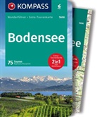 Franziska Baumann, KOMPASS-Karten GmbH - KOMPASS Wanderführer Bodensee, 75 Touren mit Extra-Tourenkarte