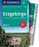 Sven Hähle, KOMPASS-Karten GmbH - KOMPASS Wanderführer Erzgebirge, 55 Touren mit Extra-Tourenkarte