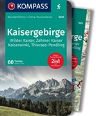 Walter Theil, KOMPASS-Karten GmbH - KOMPASS Wanderführer Kaisergebirge, 60 Touren mit Extra-Tourenkarte