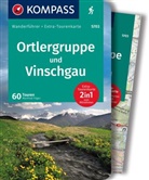 Manfred Föger, KOMPASS-Karten GmbH - KOMPASS Wanderführer Ortlergruppe und Vinschgau, 60 Touren mit Extra-Tourenkarte