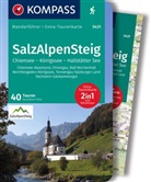 Geraldine Fella, KOMPASS-Karten GmbH - KOMPASS Wanderführer SalzAlpenSteig, Chiemsee, Königssee, Hallstätter See, 40 Touren mit Extra-Tourenkarte