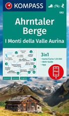 KOMPASS-Karten GmbH - KOMPASS Wanderkarte 082 Ahrntaler Berge, I Monti della Valle Aurina 1:25.000