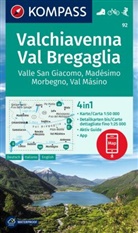 KOMPASS-Karten GmbH - KOMPASS Wanderkarte 92 Chiavenna/Val Bregaglia 1:50.000