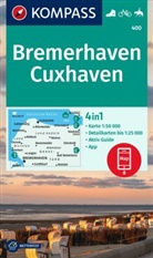 KOMPASS-Karten GmbH - KOMPASS Wanderkarte 400 Bremerhaven-Cuxhaven 1:50.000