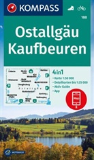 KOMPASS-Karten GmbH - KOMPASS Wanderkarte 188 Ostallgäu, Kaufbeuren 1:50.000
