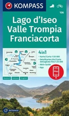 KOMPASS-Karten GmbH - KOMPASS Wanderkarte 106 Lago d'Iseo, Valle Trompia, Franciacorta 1:50.000