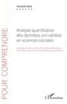 Constant Soko - Analyse quantitative des données uni-variées en sciences sociales