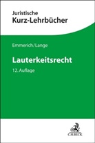 Volker Emmerich, Knut Werner Lange - Lauterkeitsrecht