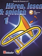 Jilt Jansma, Jaap Kastelein - Hören, lesen & spielen, Schule für Posaune in C (BC). Bd.1