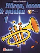 Jaap Kastelein - Hören, lesen & spielen, Schule für Trompete in C. Bd.1