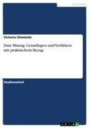 Victoria Chemnitz - Data Mining. Grundlagen und Verfahren mit praktischem Bezug