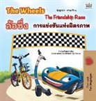 Kidkiddos Books, Inna Nusinsky - The Wheels The Friendship Race (English Thai Bilingual Children's Book)