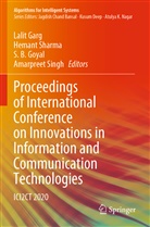 S B Goyal et al, Lalit Garg, S. B. Goyal, Hemant Sharma, Amarpreet Singh - Proceedings of International Conference on Innovations in Information and Communication Technologies